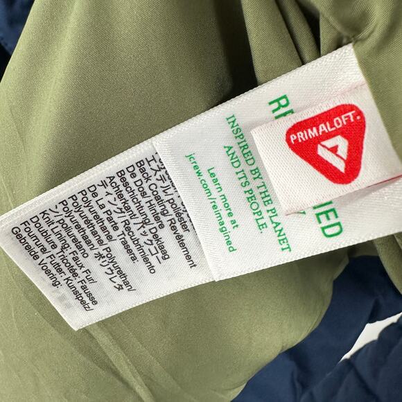 J. CREW Primaloft Quilted sherpa-lined puffer jacket in Navy Blue BM542 // M - Picture 6 of 16